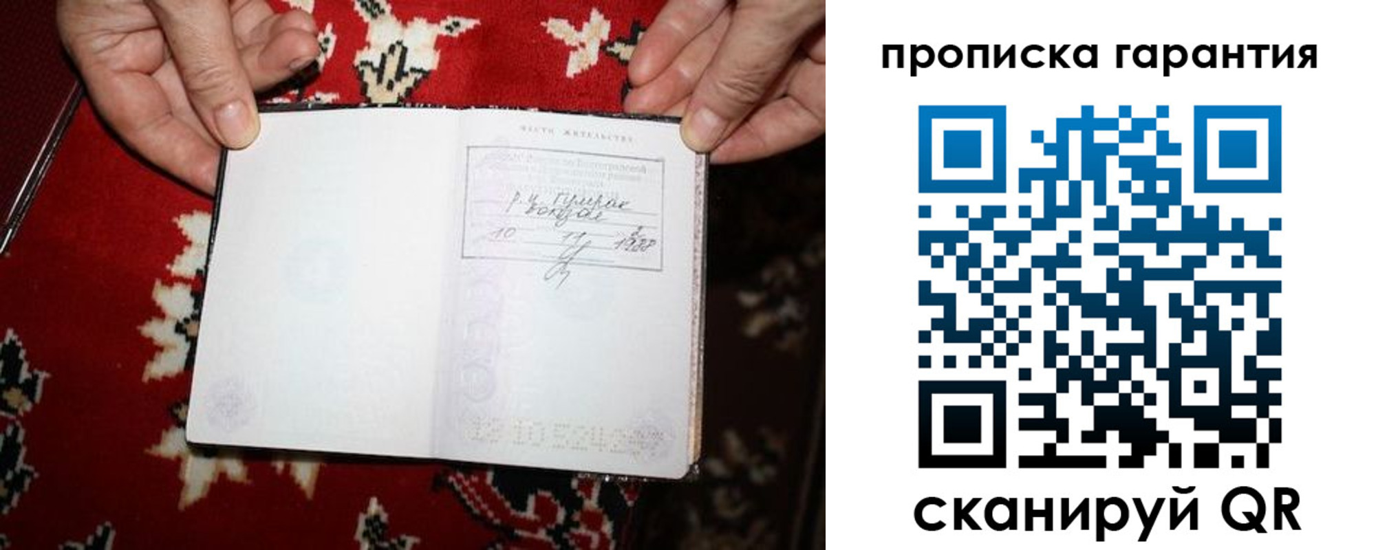 прописка гарантия в Болотном